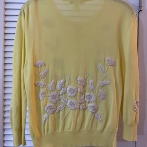 Nanette Lenore Yellow Cardigan Size Large